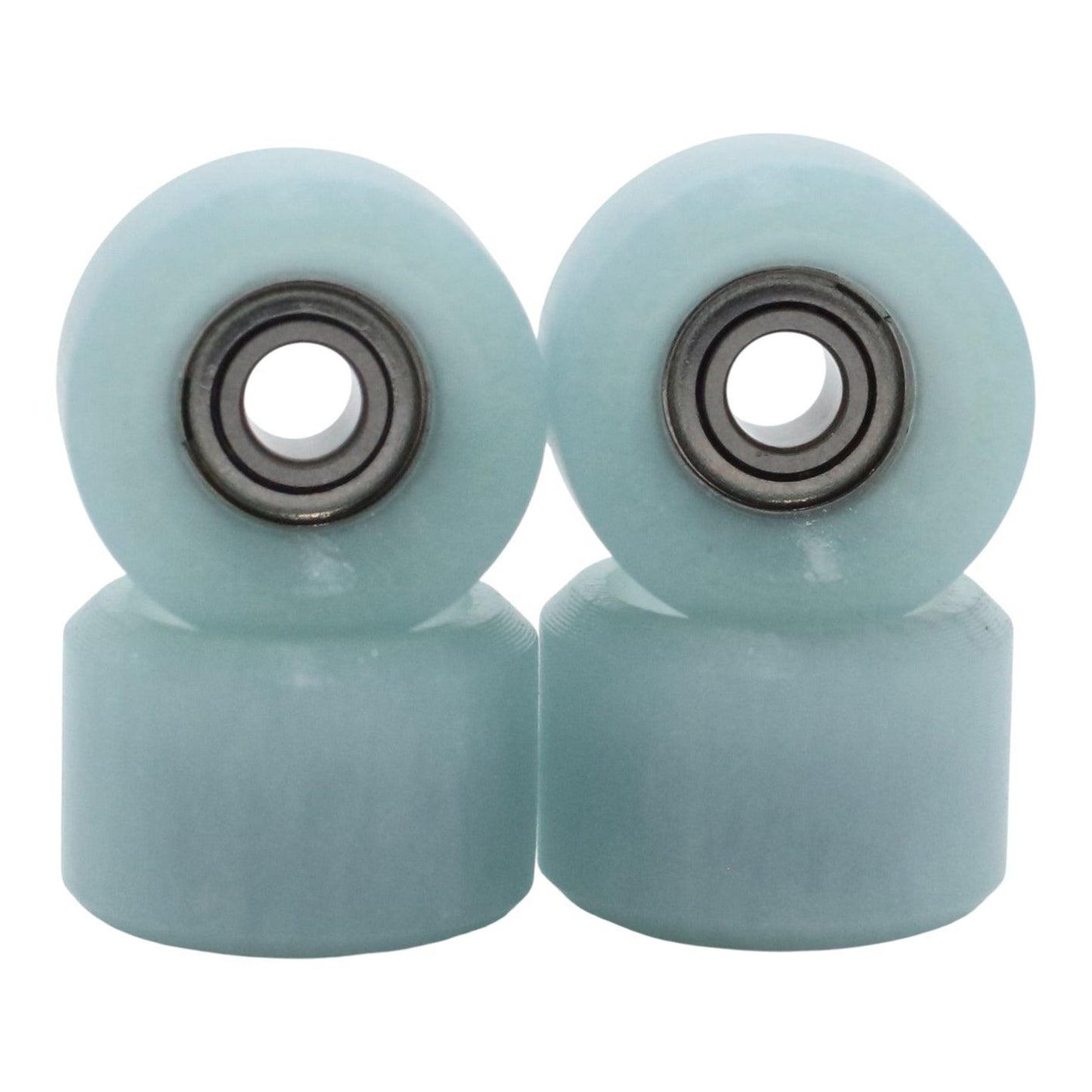 FlatFace x Blistered G1 Bearing Fingerboard Wheels - Baby Blue Pearl Sunshift into Purple Glow