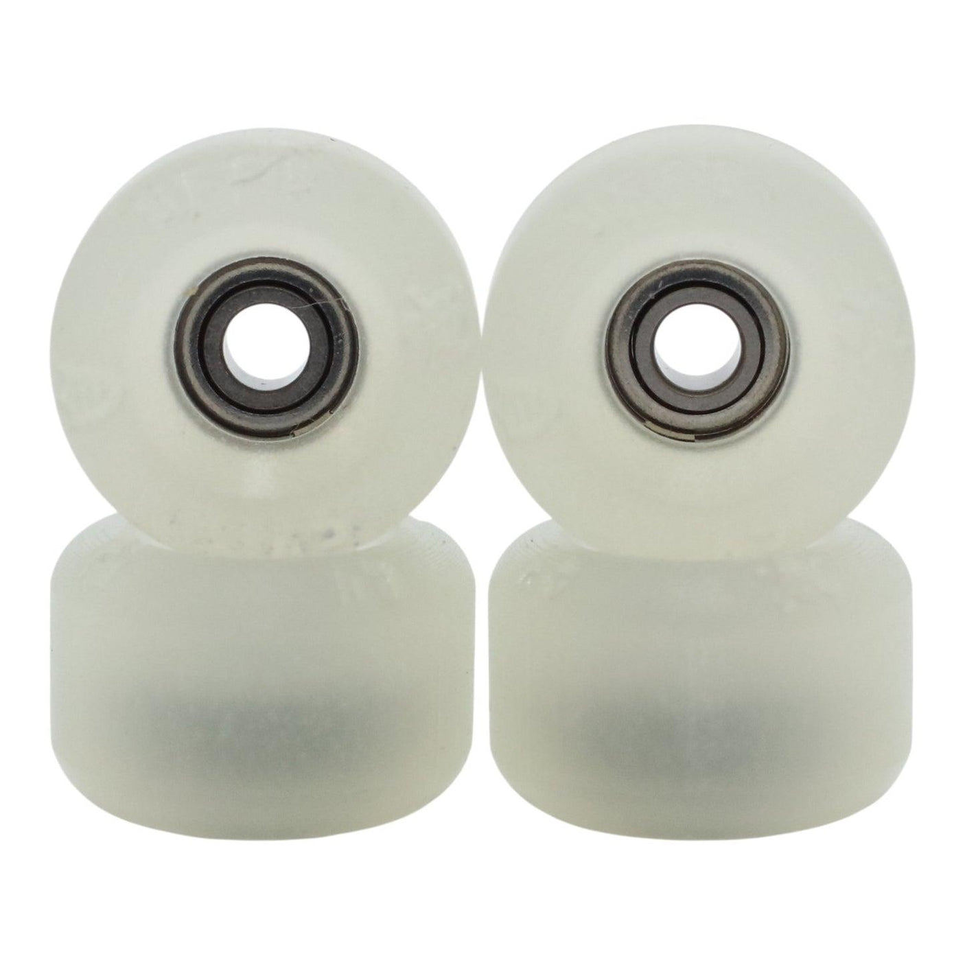 Blistered x Flatface x Blackriver G4-BR Fingerboard Wheels - Clear Sunshift into Blue Subtle Glow