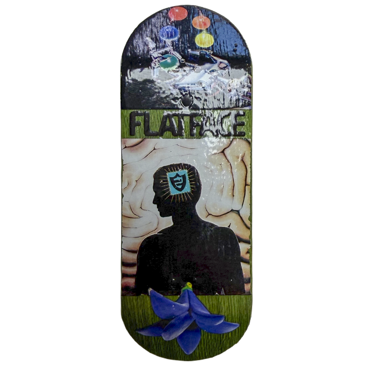 FlatFace x Cowply G16 Fingerboard Deck - Computer Time SE
