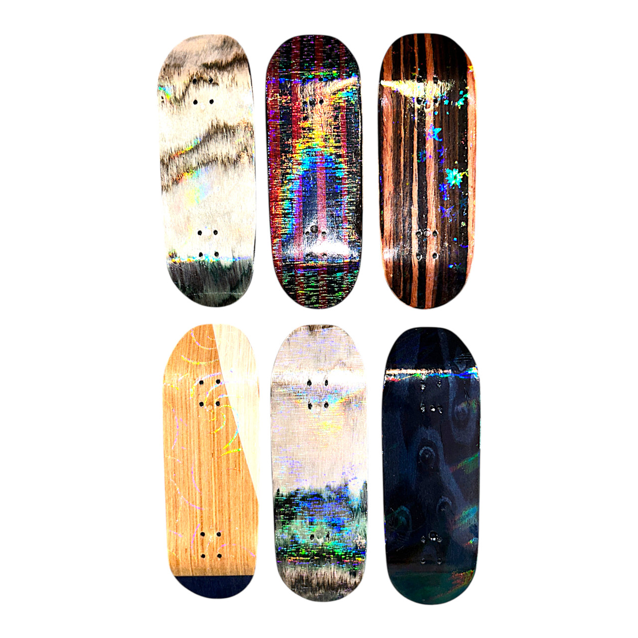 FlatFace G15 Fingerboard Deck - Holographic Faceshaver
