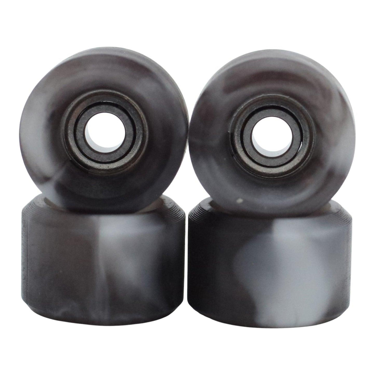 FlatFace x Blistered G1 Bearing Fingerboard Wheels - Black and White Swirl