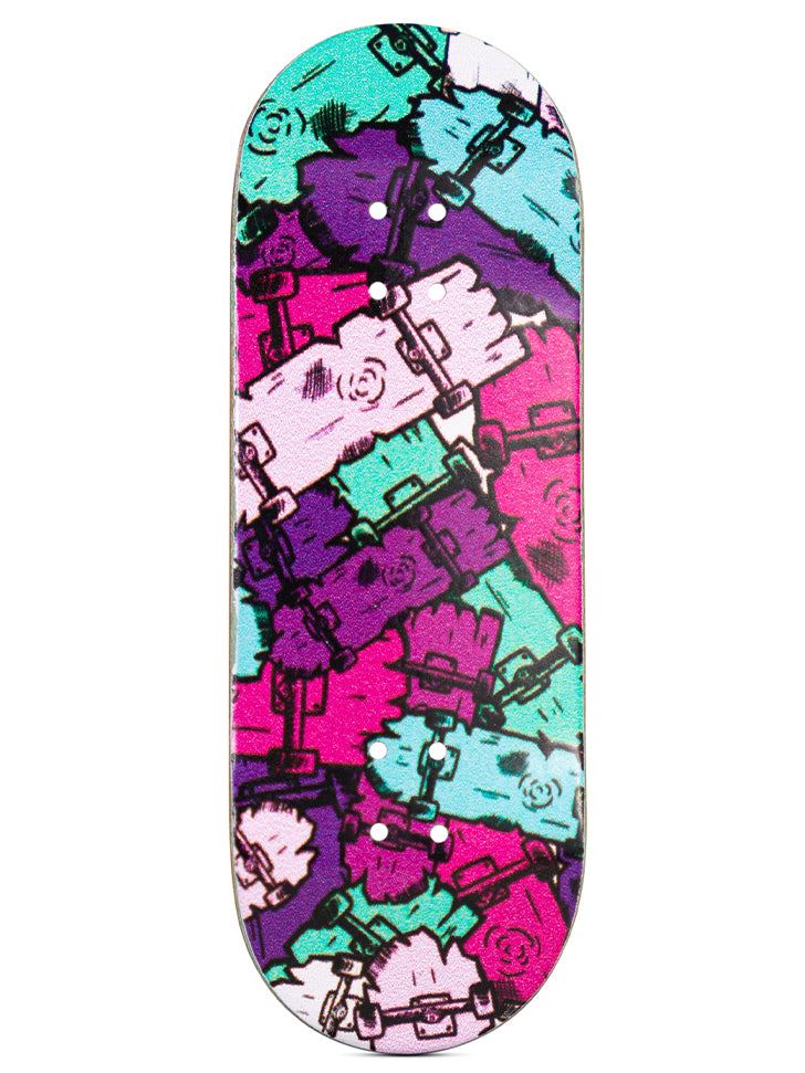 Oldwood Fingerboard Deck - Broken Decks Lego Colors