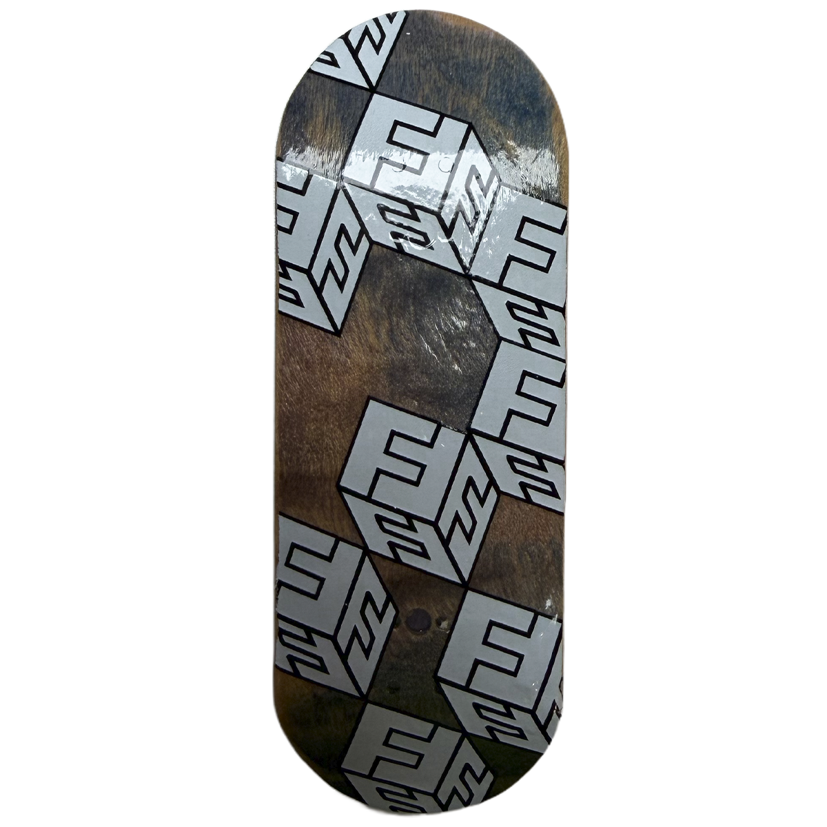 FlatFace x Cowply G15 Fingerboard Deck - White Cubes SE