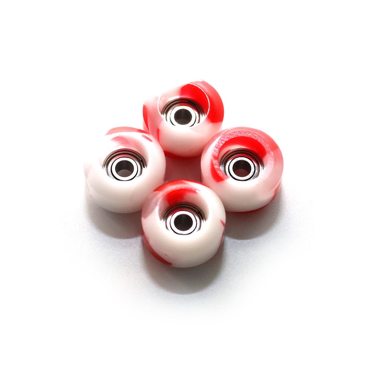 FlatFace Fingerboard Street Wheels - Swirl - Peppermint Candy Swirl