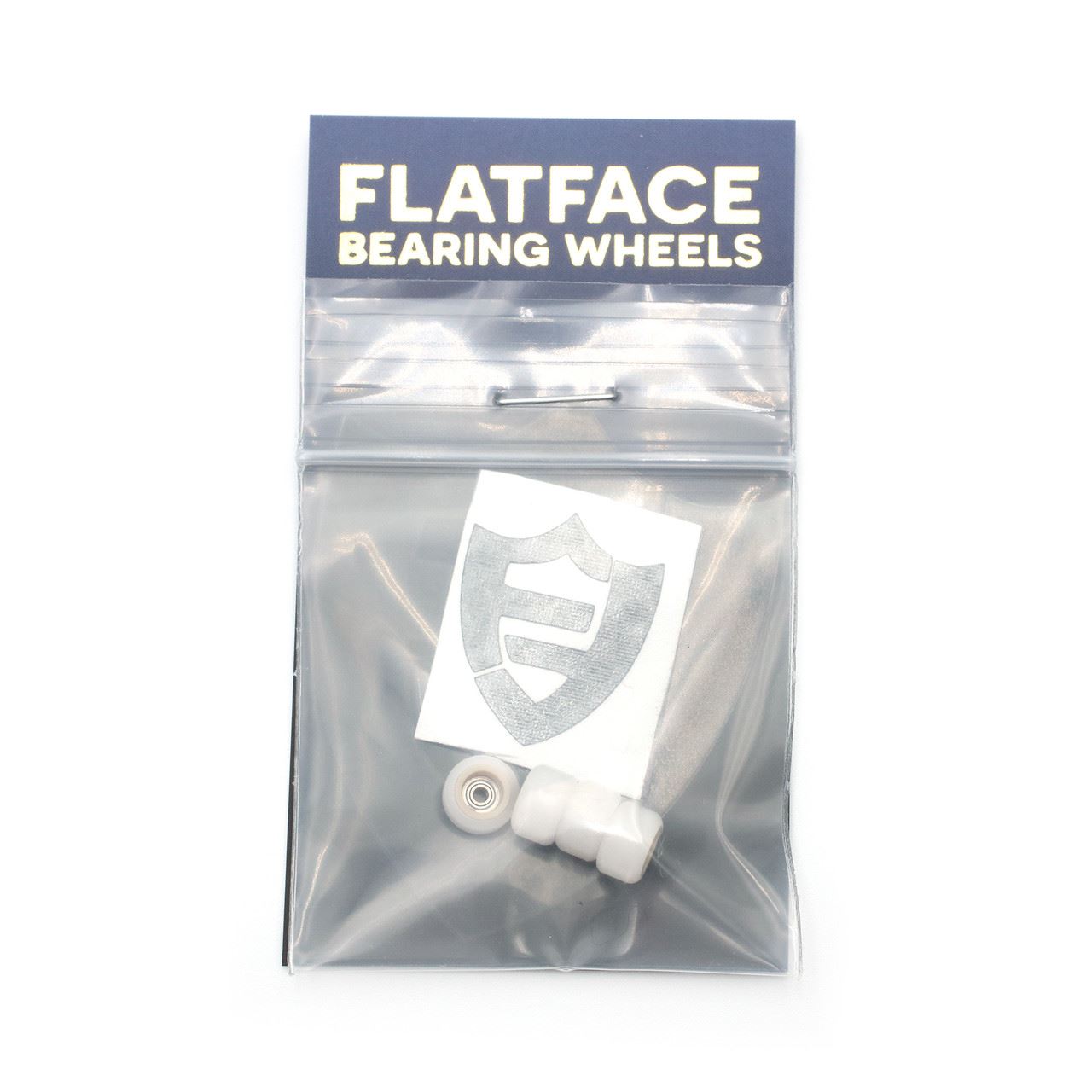 FlatFace Fingerboard Dual Durometer V2 Bearing Wheels - Tan and White