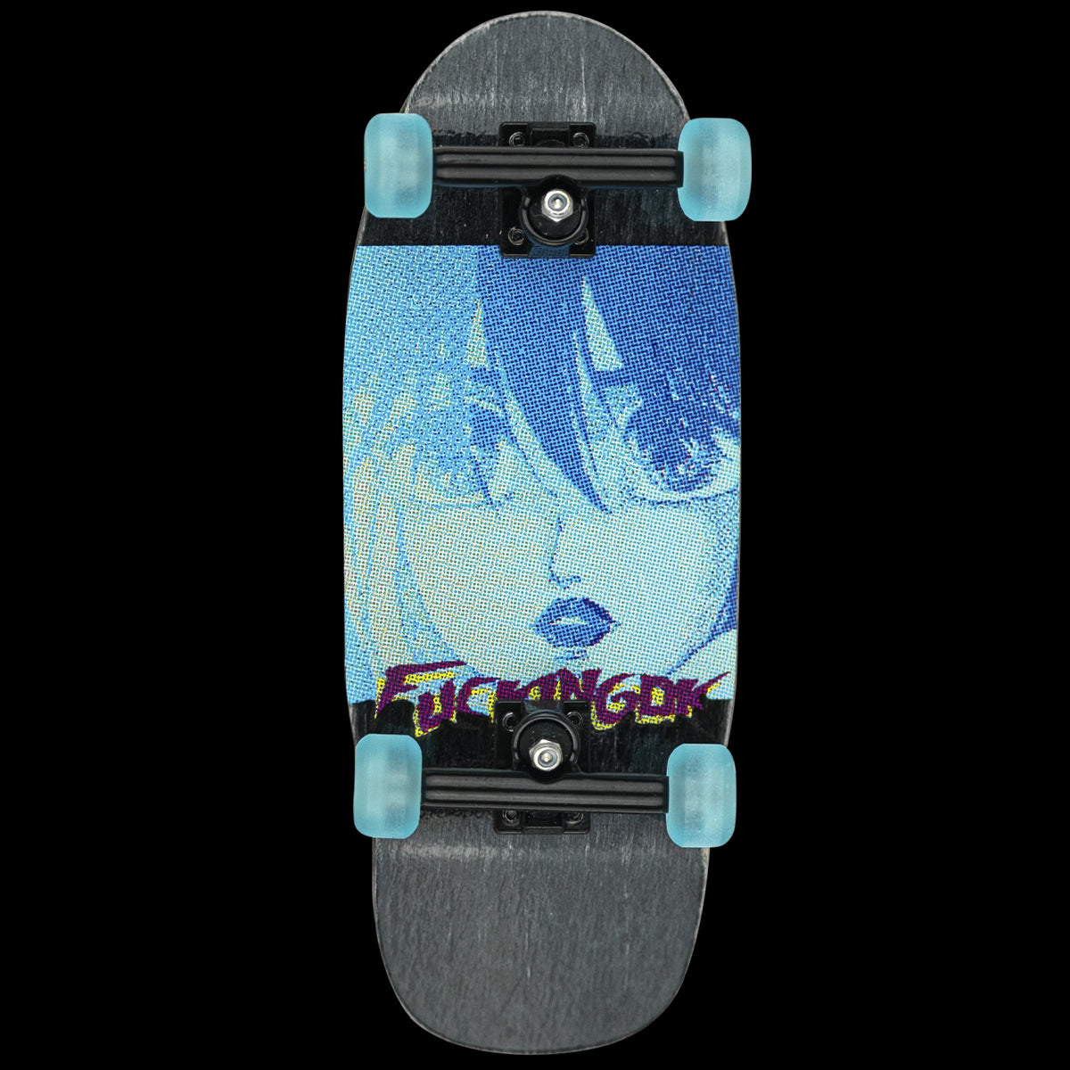 DK Fingerboard Fish Complete - F@ckingDK Blue