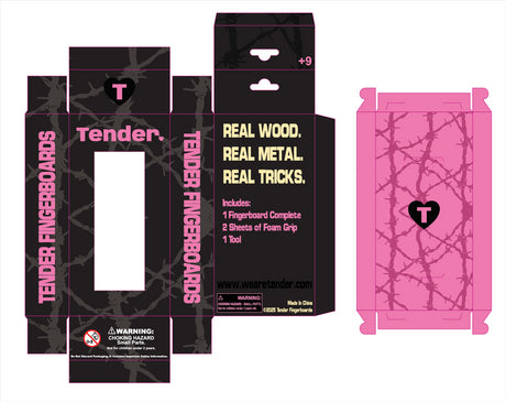 Slushcult x Tender Grom Fingerboard Complete - Locked Up