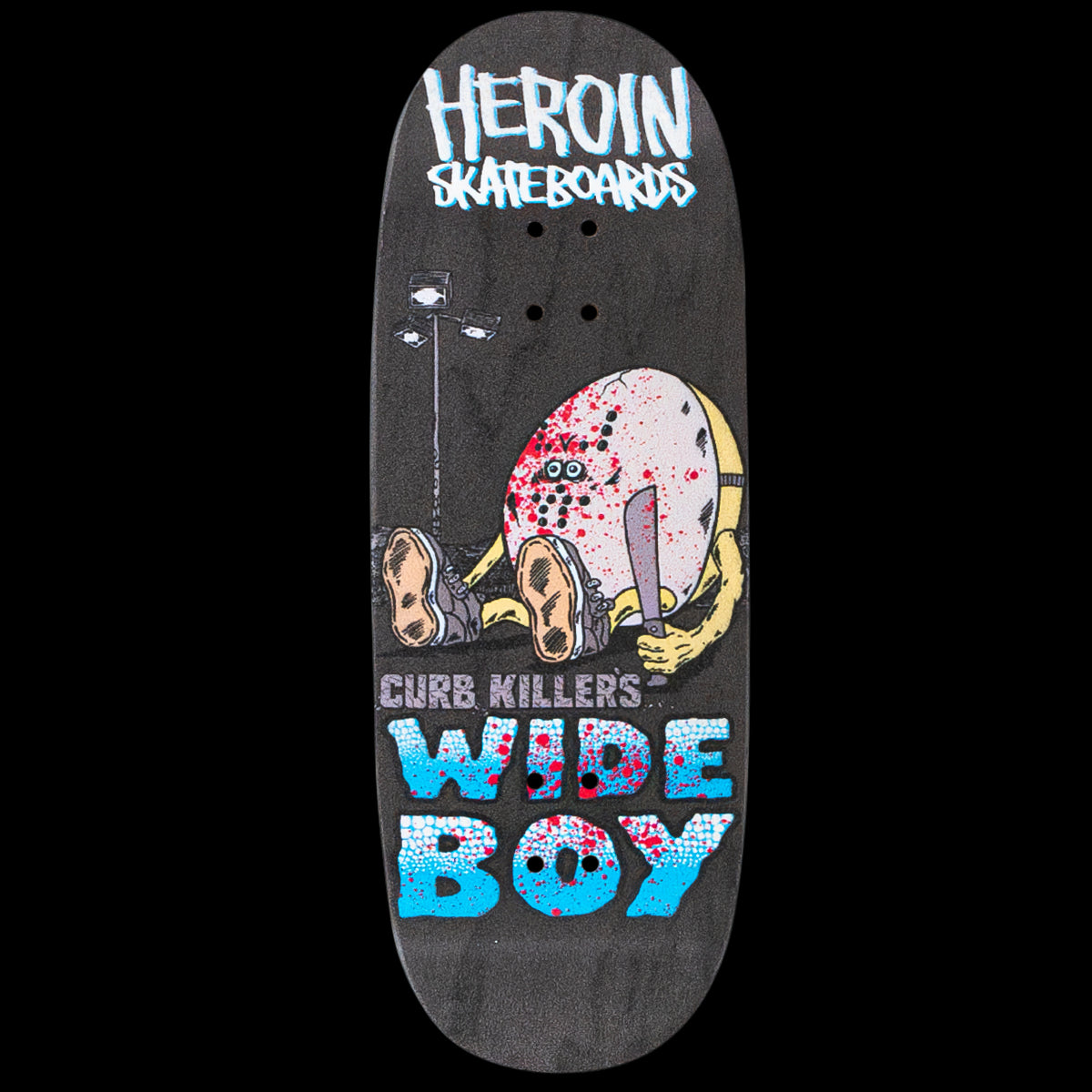 Close Up x Heroin Skateboards Fingerboard Deck - Curb Killers Wide Boy