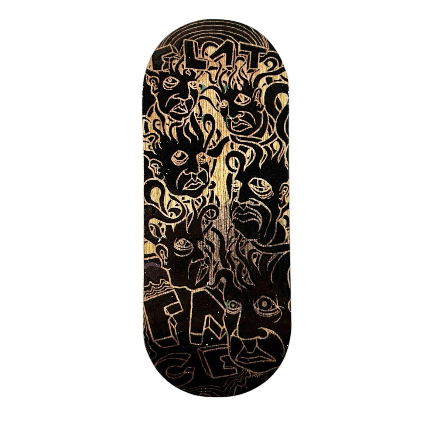 FlatFace G16 Fingerboard Deck - Zeph on Premium Brown