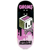 Chems Fingerboard Deck - Pink Cube Skull