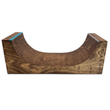 Teak Tuning x Session Fingerboard Ramp - Two Face Half Pipe w/ Acrylic Coping