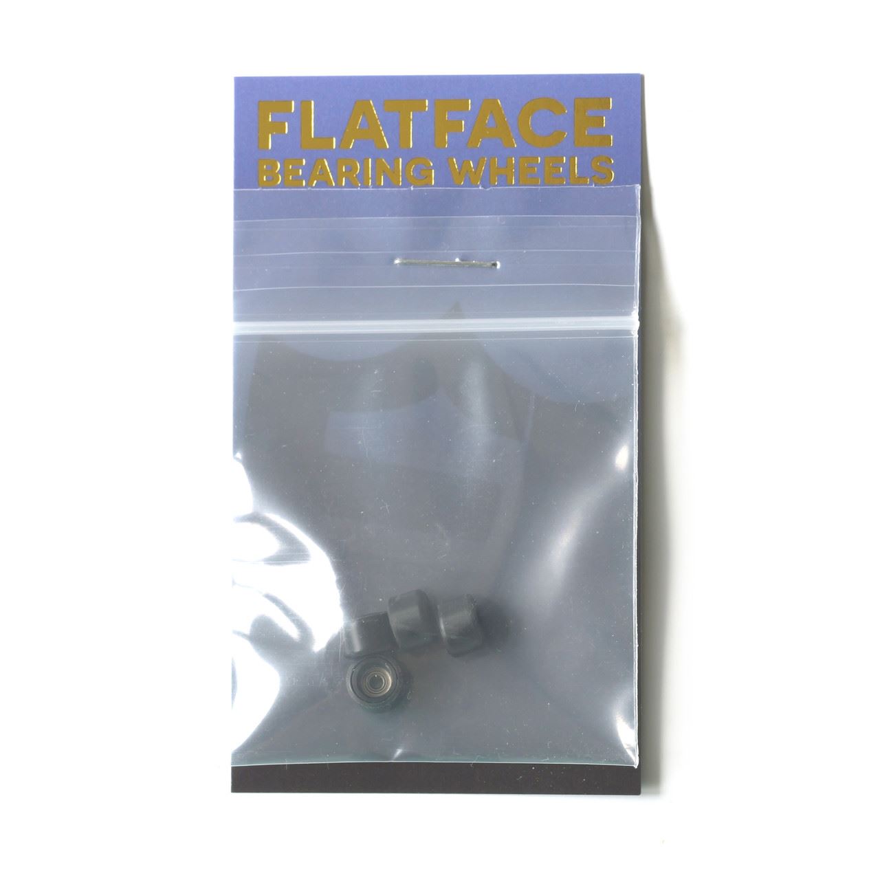 FlatFace Fingerboard Dual Durometer Bearing Wheels - Black and Black