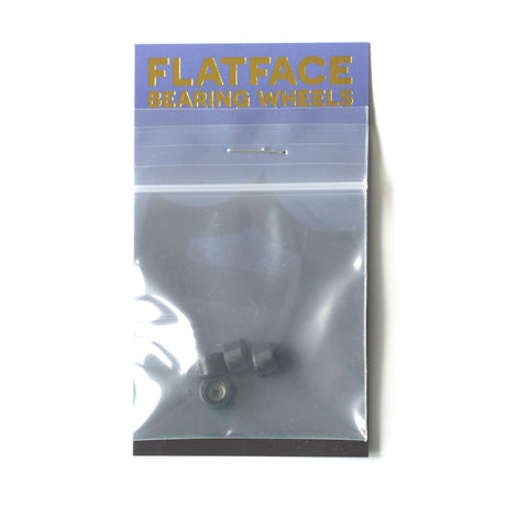 FlatFace Fingerboard Dual Durometer Bearing Wheels - Black and Black