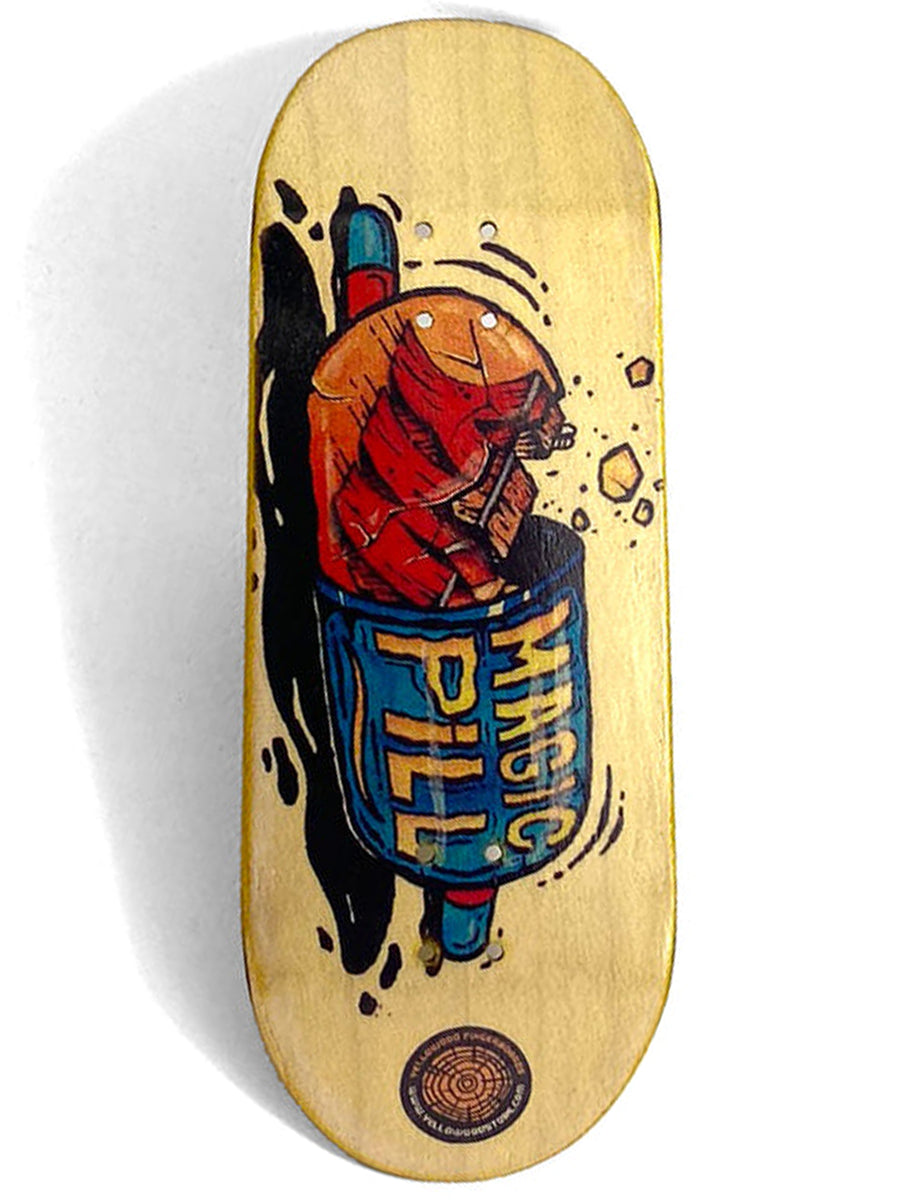 Yellowood Fingerboard Deck - Magic Pill