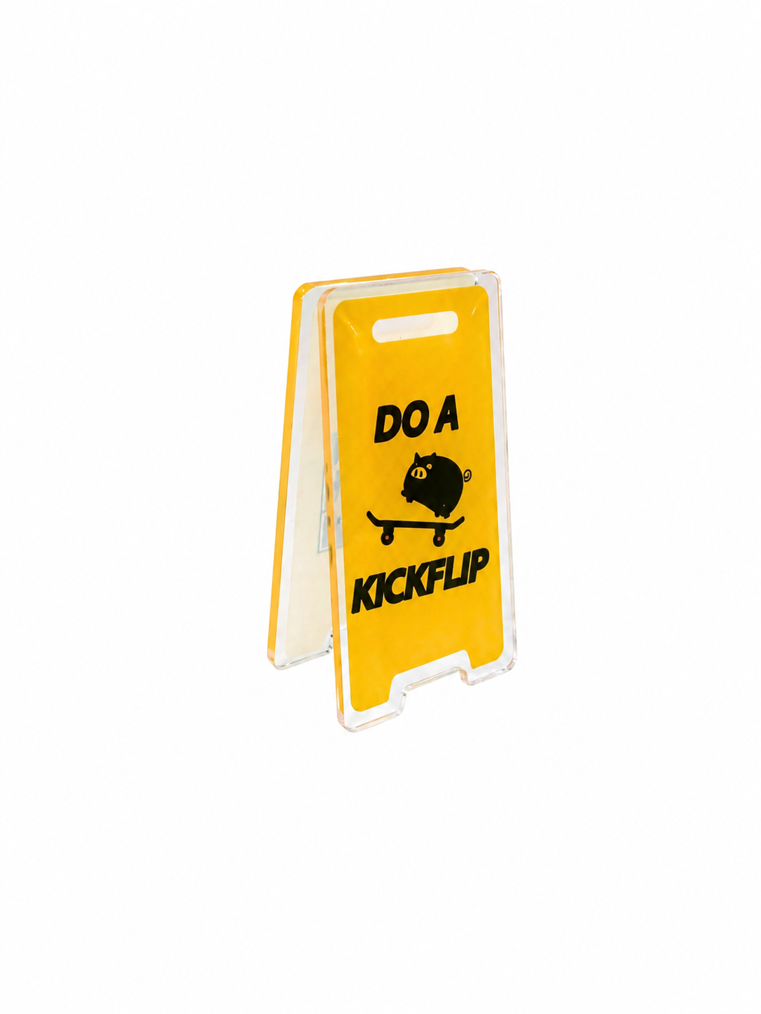 GGC Fingerboard Ramp - Yellow Sign