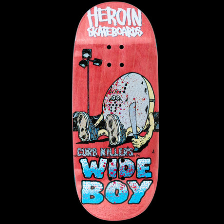 Chems x Heroin Skateboards Fingerboard Deck - Curb Killers Wide Boy