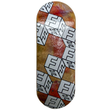 FlatFace x Cowply G16 Fingerboard Deck - White Cubes SE