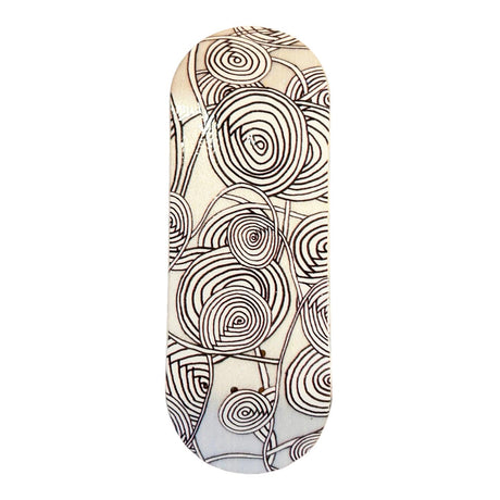 FlatFace G16 Fingerboard Deck - Mike Spiral White on White