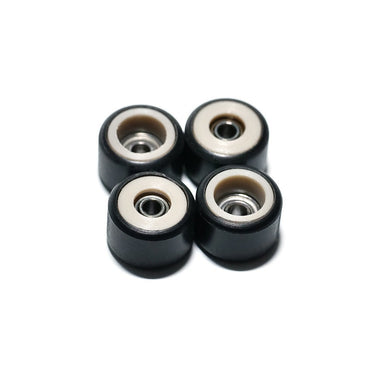 FlatFace Fingerboard Dual Durometer Bearing Wheels - Tan and Black