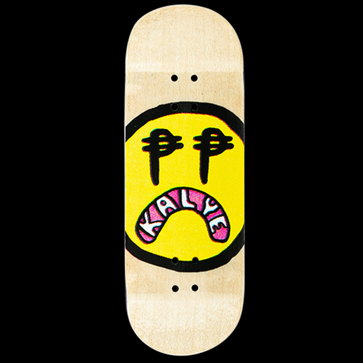 Kalye Fingerboard Deck - OG Sad Face