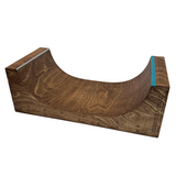 Teak Tuning x Session Fingerboard Ramp - Two Face Half Pipe w/ Acrylic Coping