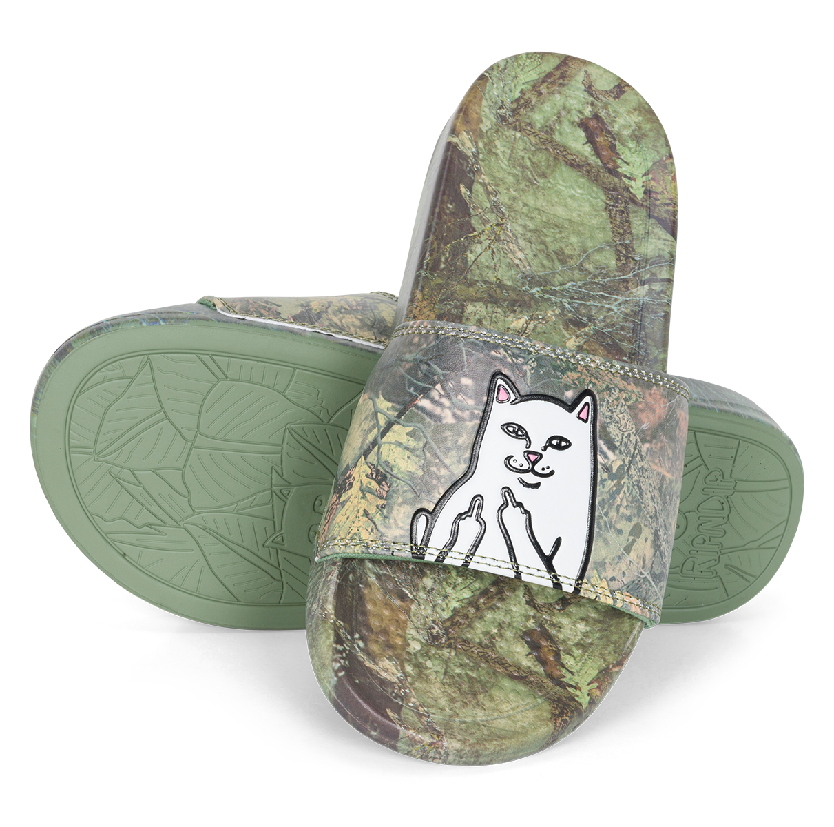 RIPNDIP Lord Nermal Tree Camo Slides