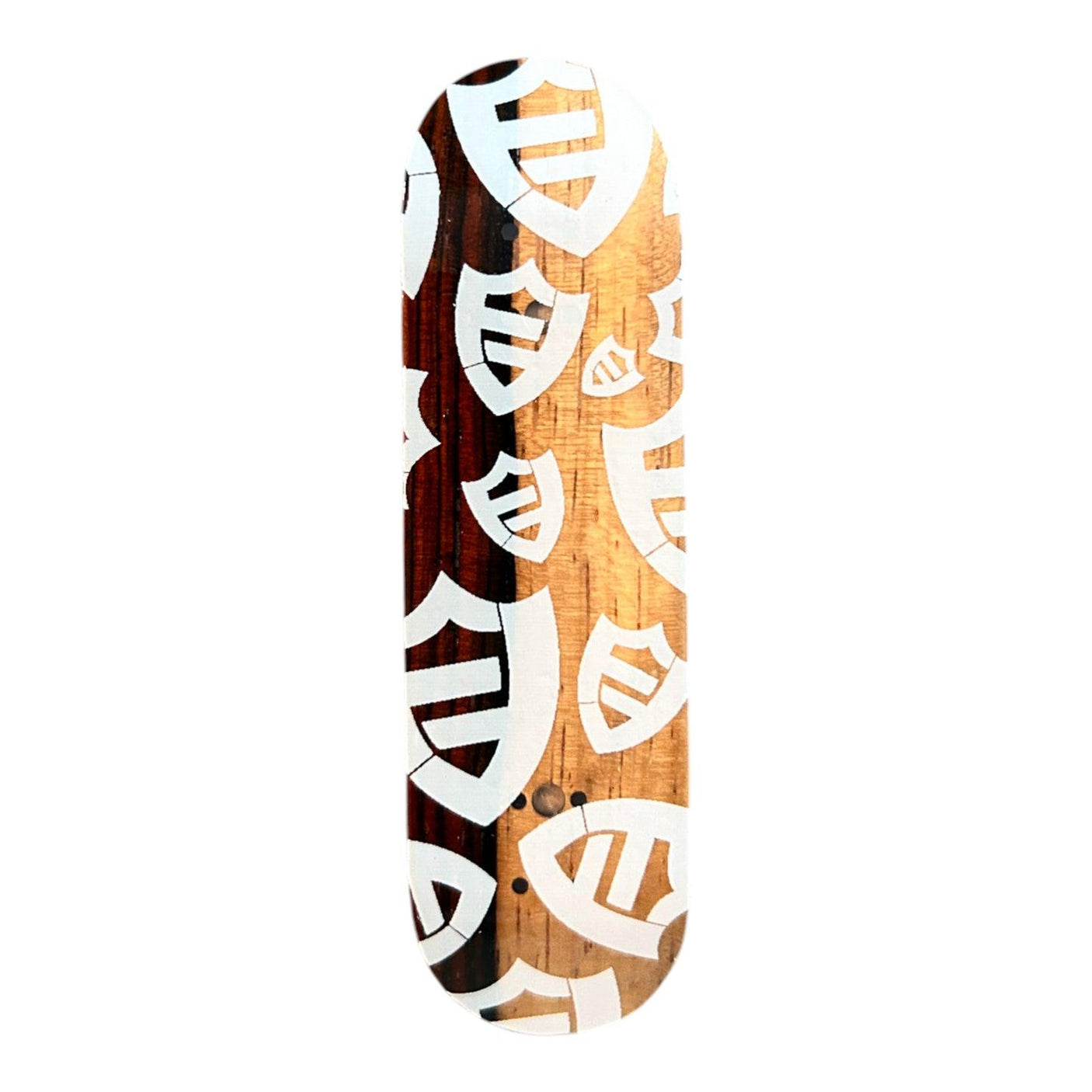 FlatFace G15.12 Fingerboard Deck - White Logos on Two Tone