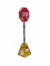 FutureBoundPrints Fingerboard Ramp - Thrashed Stop Sign