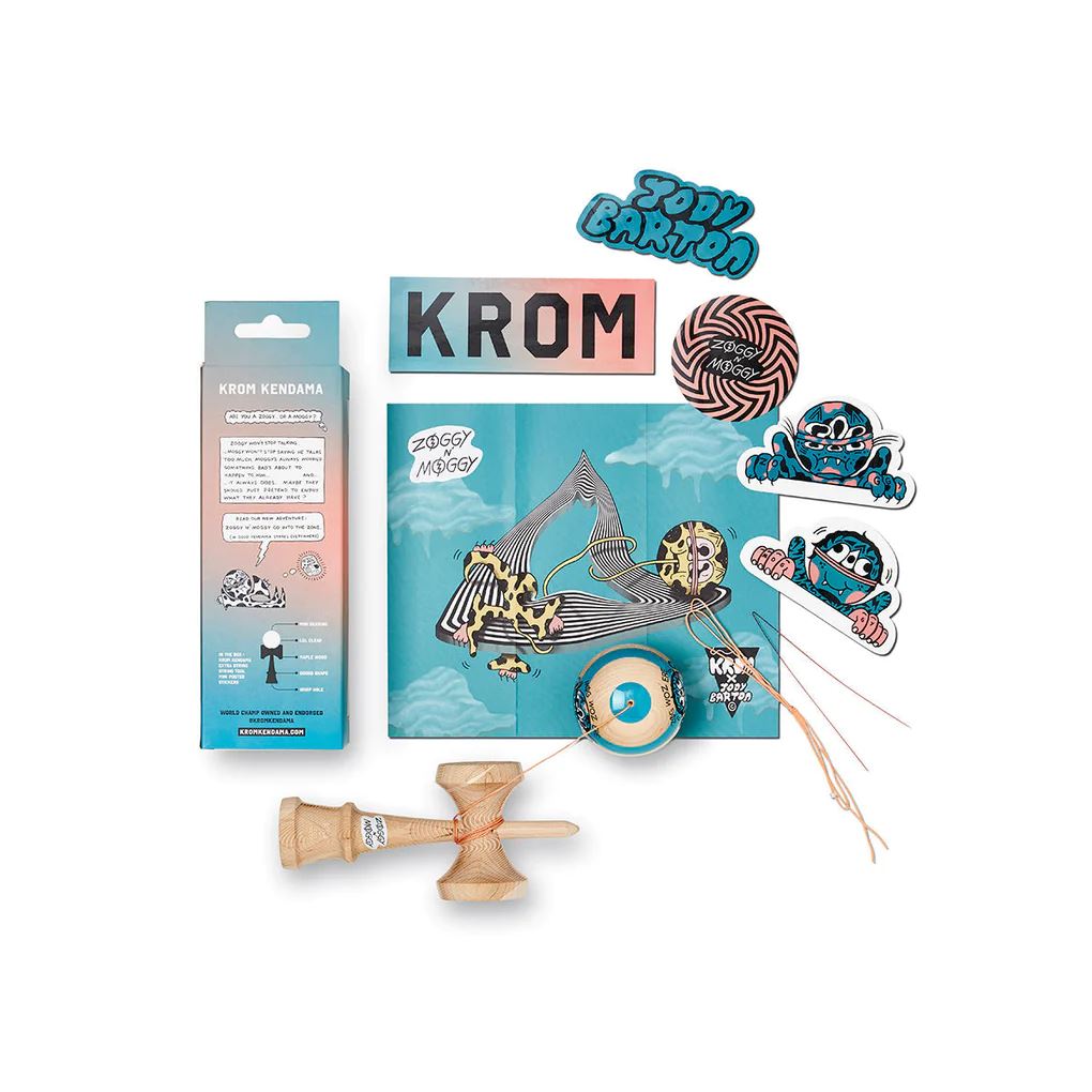 Krom Zoggy n' Moggy Kendama - Mog Woz Ere – The Vault Fingerboards