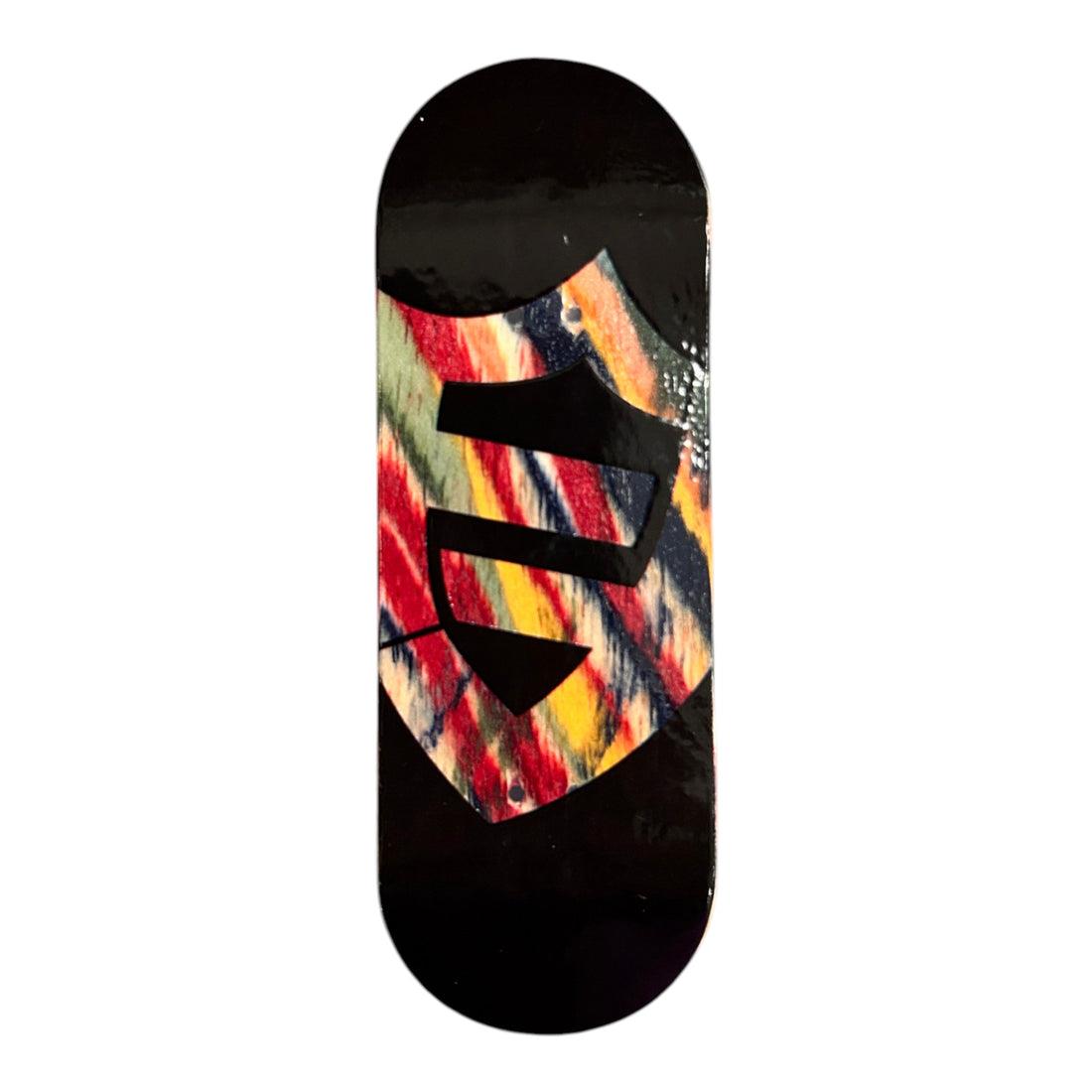 FlatFace G16 Fingerboard Deck - Premium Multi Color, Black Outline FF Logo