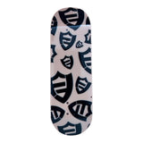 FlatFace x Duck Decks D-16 Polycabonate Fingerboard Deck - Black Logos on Tan