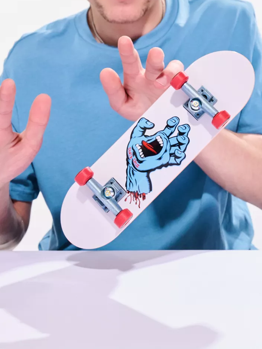 Handboard Top View Tech Deck Handboard Complete - Santa Cruz Screaming Hand – The Vault ...