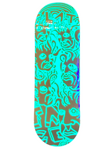 FlatFace Prototype Fingerboard Deck - Zeph White/Yellow Glow