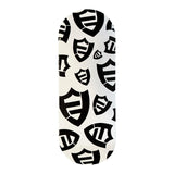 FlatFace G16 Fingerboard Deck - Logos Black on White