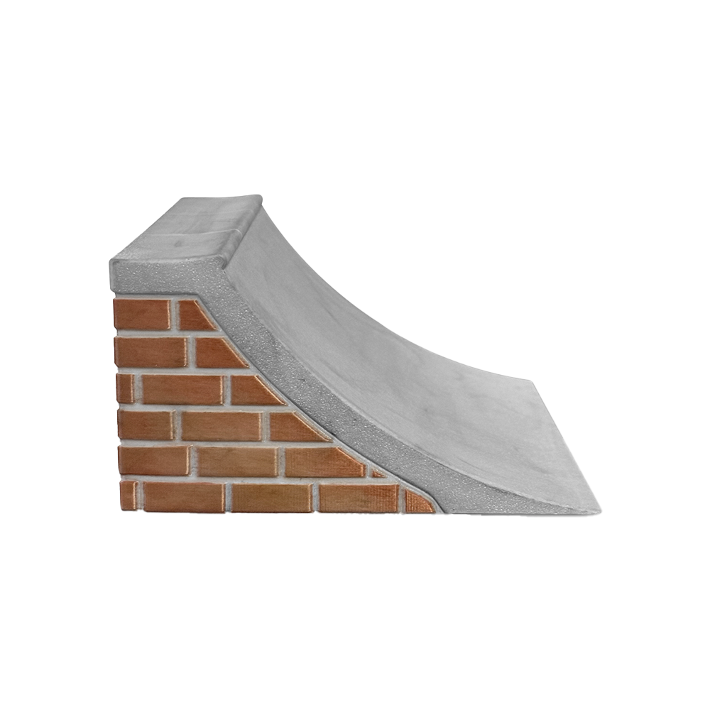 Silent Obstacles Fingerboard Ramp - Silent Quarter Pipe
