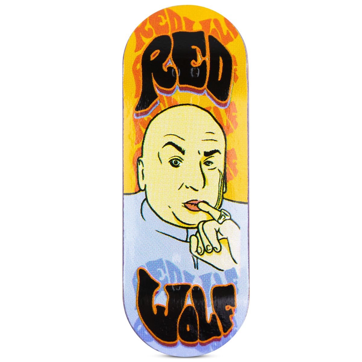 Red Wolf Fingerboard Deck - The Evil Dr.