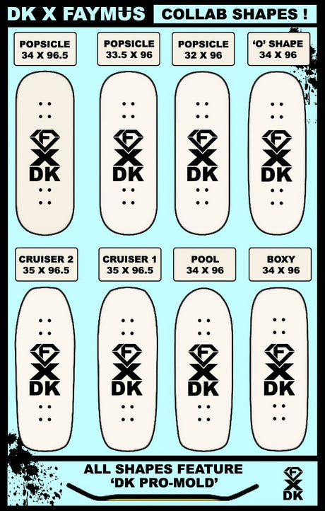 Faymus x DK Fingerboard Deck - Fayker Purp