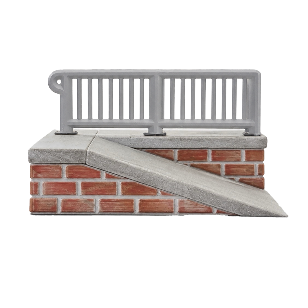 Silent Obstacles Fingerboard Ramp - Silent Ramp + Rail