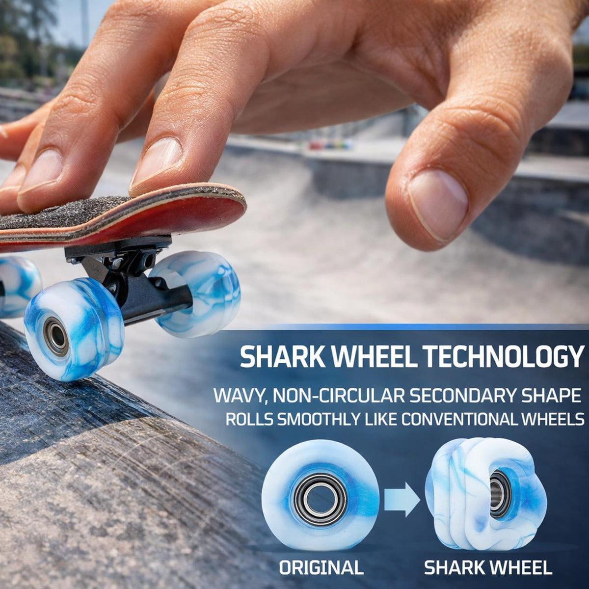 Maple Shark Fingerboard Wheels
