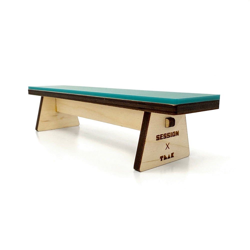 Teak Tuning Fingerboard Ramp - The Bench w/ Acrylic Surface