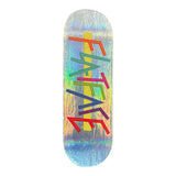FlatFace G15.12 Fingerboard Deck - Neon Diner Silver Holo Metallic