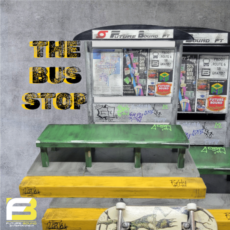 FutureBoundPrints Fingerboard Ramp - Bus Stop