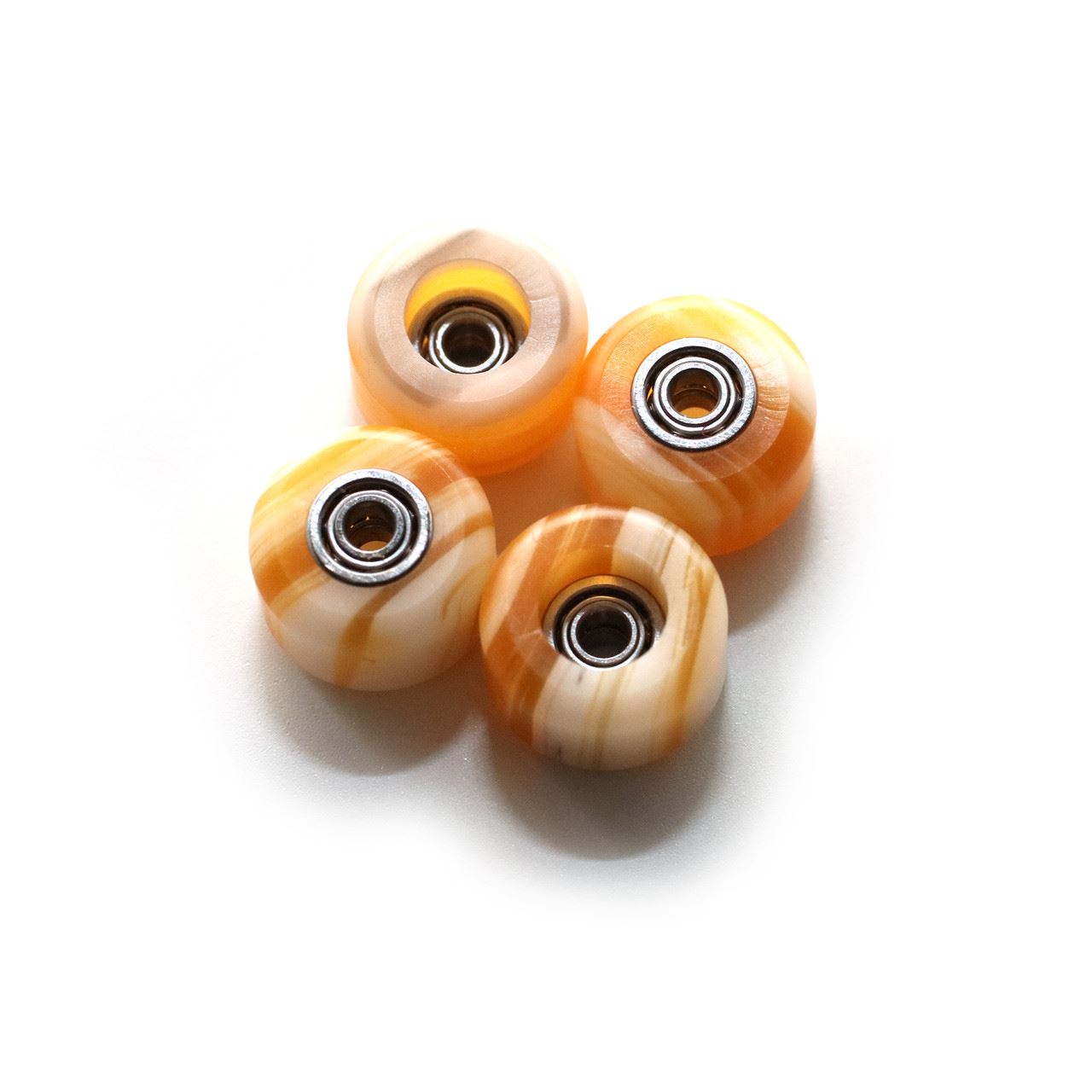 FlatFace Fingerboard G9 Dual Bearing Wheels - Swirl - Moose Tracks and Honey