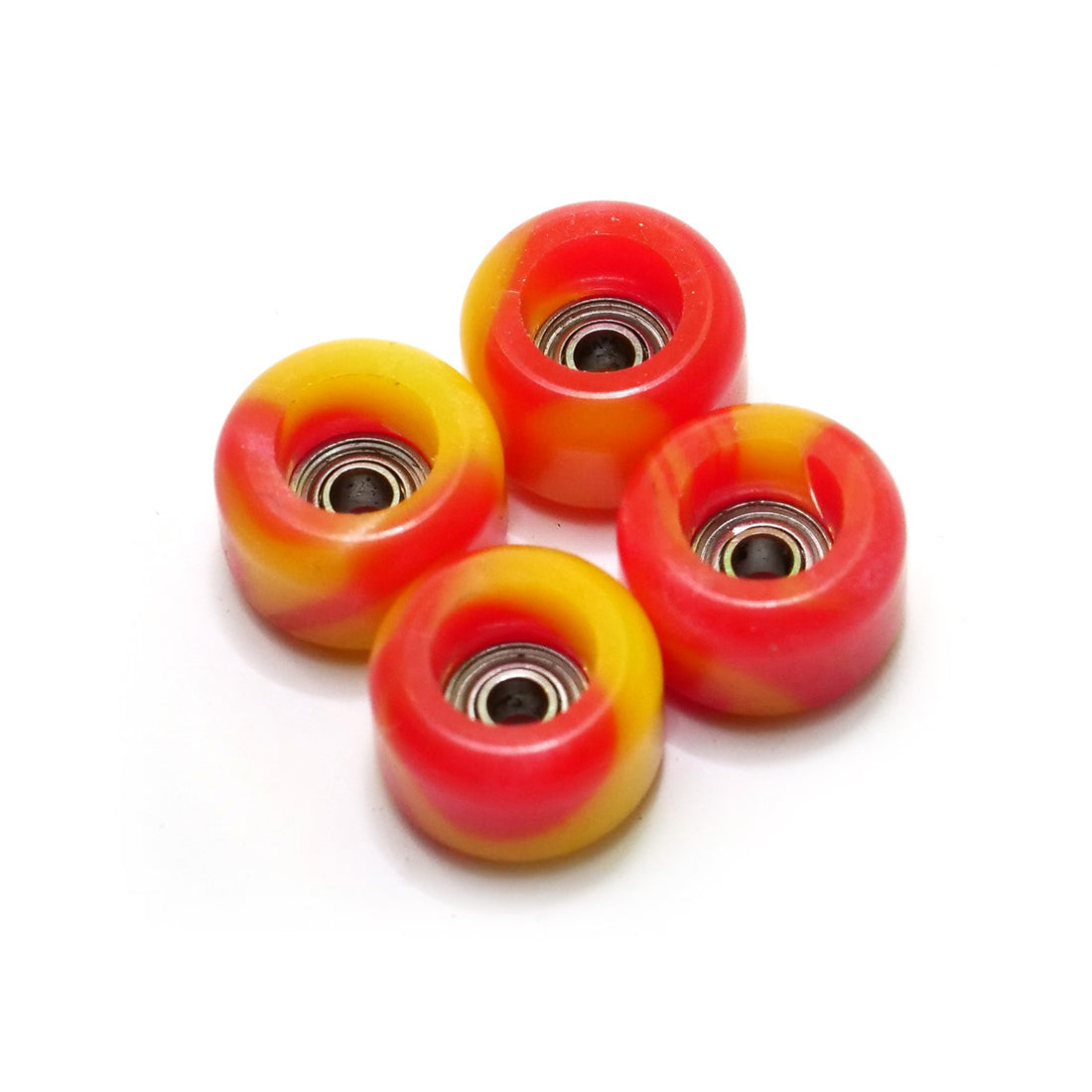 FlatFace Fingerboard G4-D Bearing Wheels - LE Ketchup n Mustard Swirl