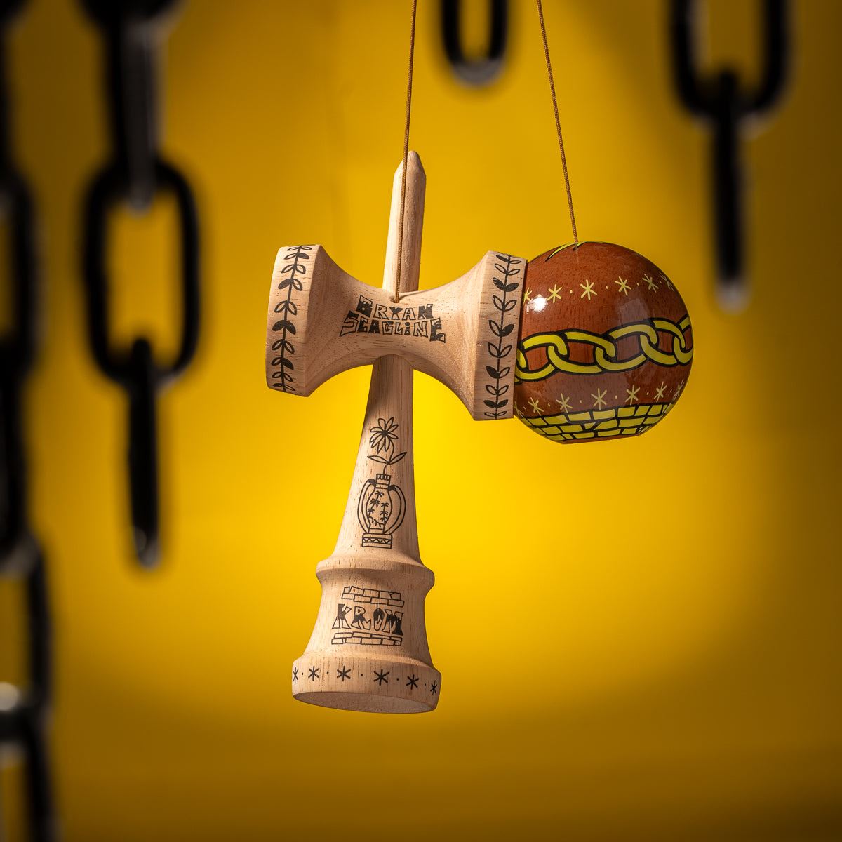 Krom Bryan Scagline OG Mod Signature Kendama – The Vault Fingerboards