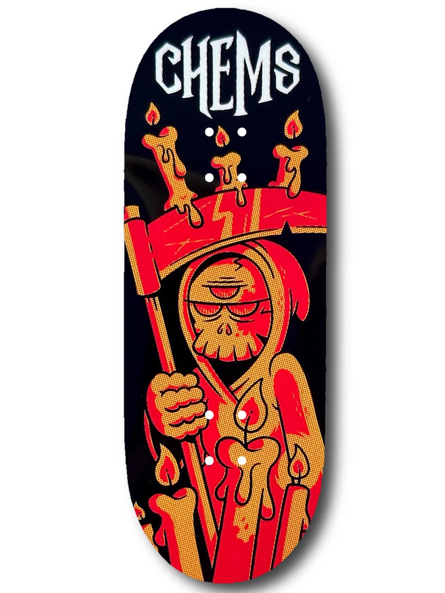 Chems Fingerboard Deck - Aellixe Two Tone Candle Grim