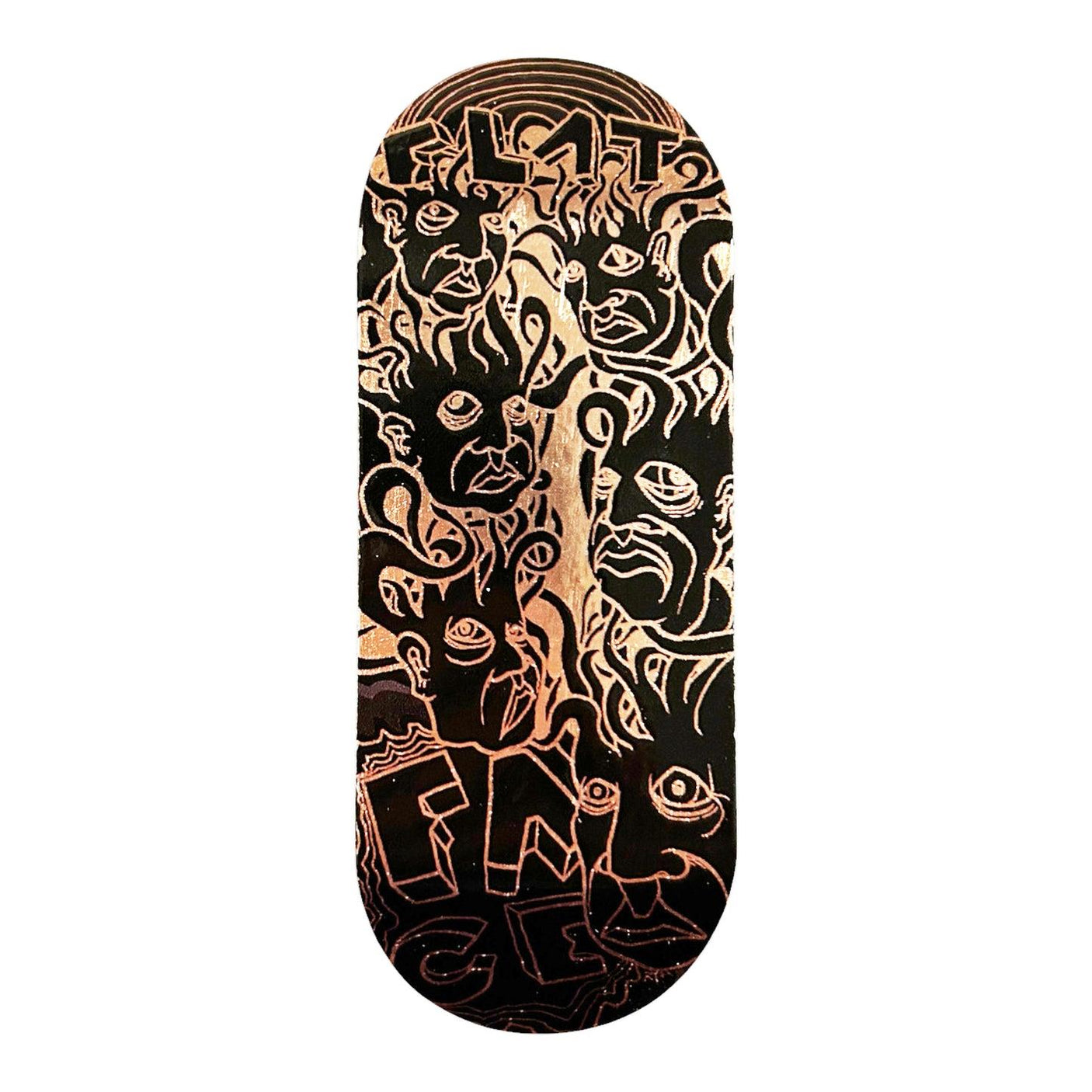 FlatFace G15 Fingerboard Deck - Zeph on Rose Gold Metallic