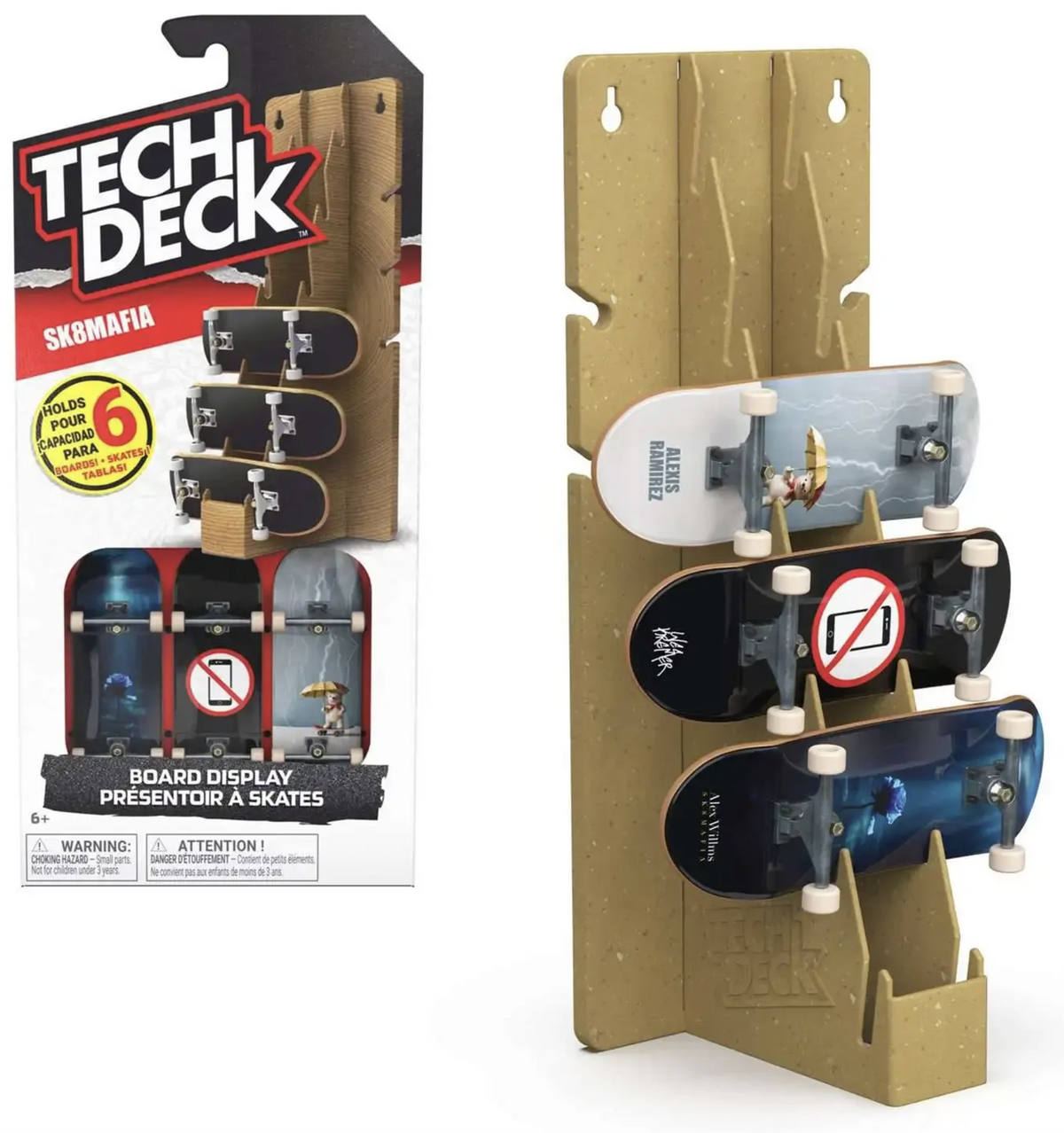 Tech Deck Fingerboard Display Stand and Wall Mount