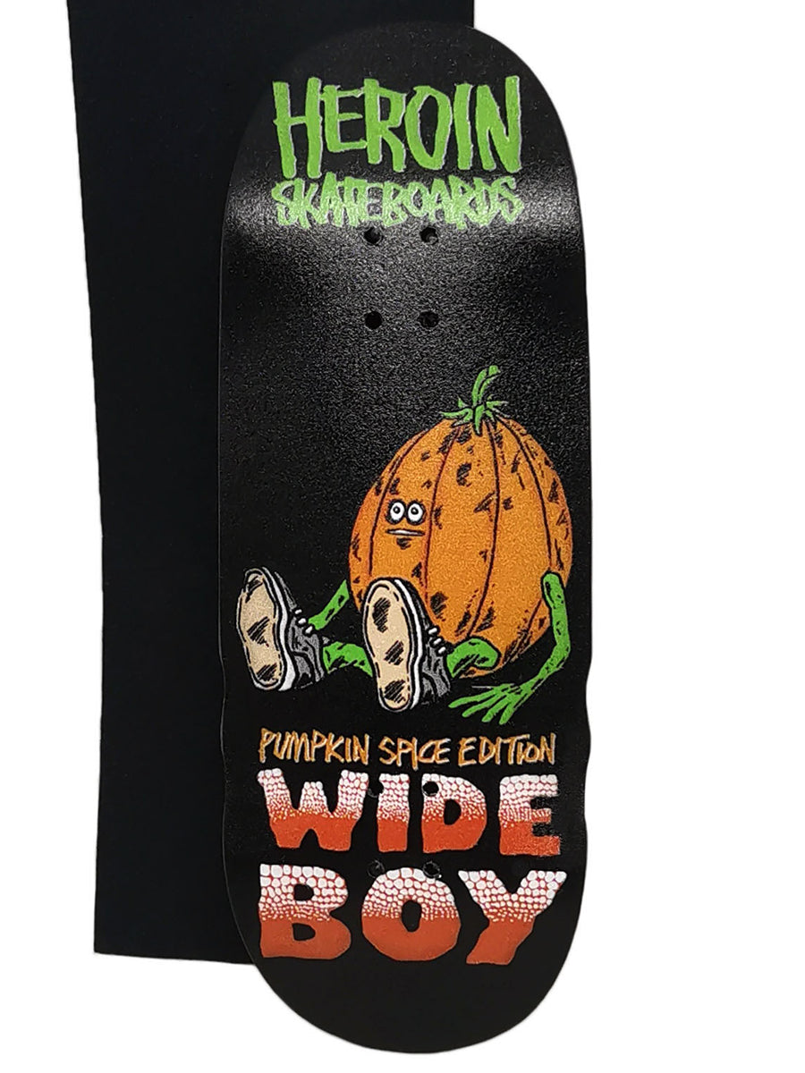 Close Up x Heroin Skateboards Fingerboard Deck - Wide Boy Pumpkin