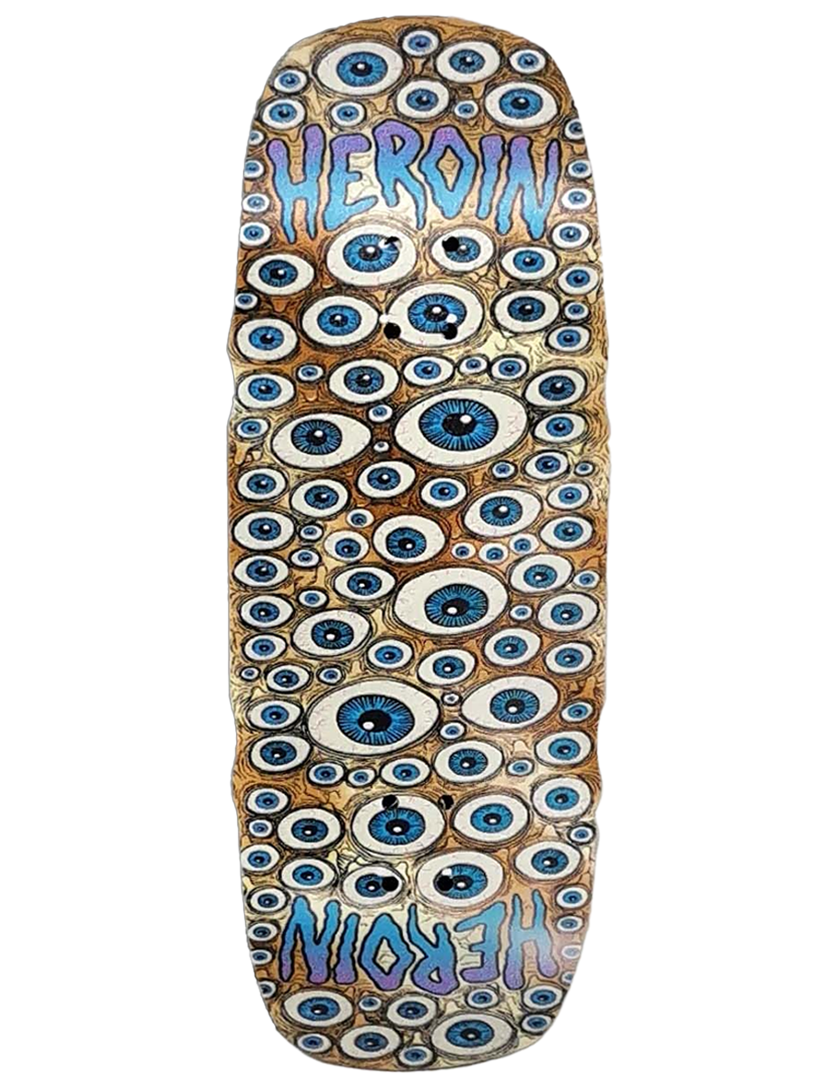 Close Up x Heroin Skateboards Fingerboard Deck - Seeing Double Mutated